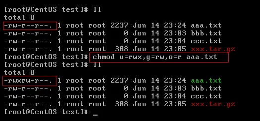 chmod 修改 Linux 文件权限示例