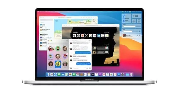 macOS 桌面操作系统界面